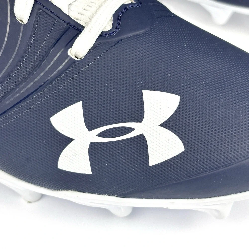 Under Armour Nitro Football Cleats Navy White Men's Size 12 NWOB 3000182-401